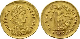 ARCADIUS (383-408). GOLD Solidus. Sirmium.