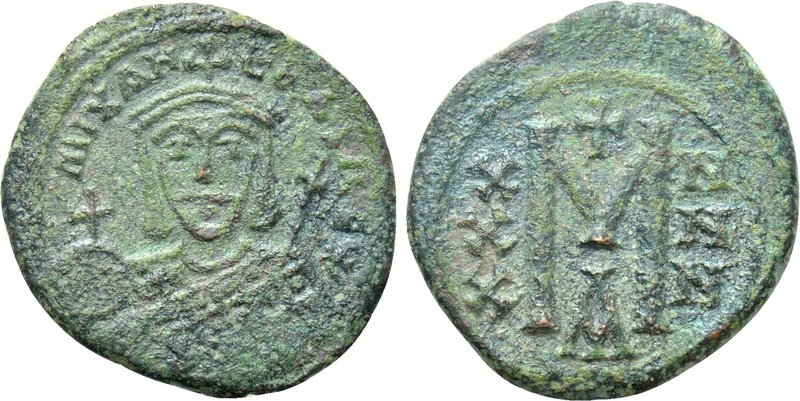 MICHAEL I RHANGABE (811-813). Follis. Constantinople. 

Obv: MIXAHL ЬASILЄ. 
...