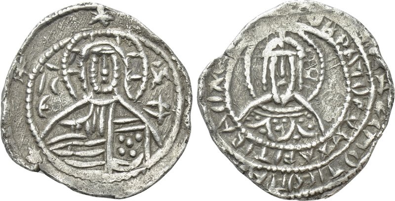 JOHN V PALAEOLOGUS (1341-1391) Stavraton. Constantinople. 

Obv: Facing bust o...