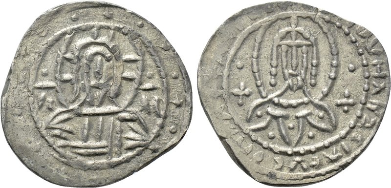 MANUEL II PALAEOLOGUS (1391-1423). 1/2 Stavraton. Constantinople. 

Obv: IC - ...