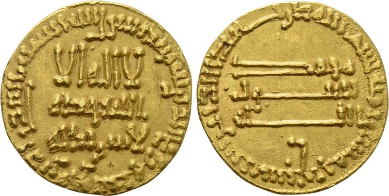 ISLAMIC. 'Abbasid Caliphate. Time of al-Rashid (AH 170-193 / 786-809 AD). GOLD D...