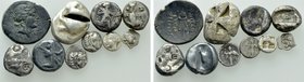 10 Greek Coins; Aegina, Pergamon etc.