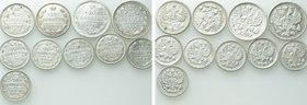 10 Russian Coins.