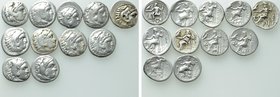 11 Drachms and Tetradrachms of Alexander the Great and his Successors.