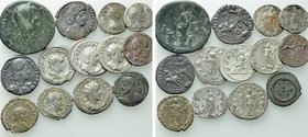 13 Roman Coins; Hadrianus, Volusian etc.