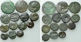 14 Coins With Counter Marks.