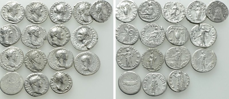 16 Roman Denarii; Commodus, Trajan etc. 

Obv: .
Rev: .

. 

Condition: S...