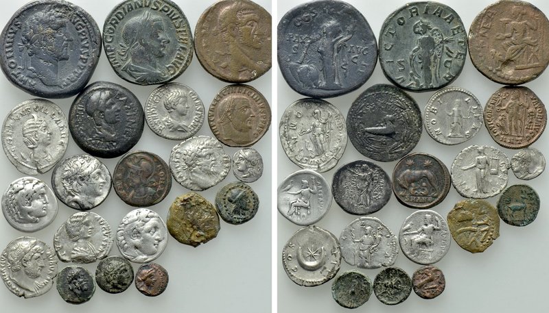 20 Greek and Roman Coins. 

Obv: .
Rev: .

. 

Condition: See picture.
...