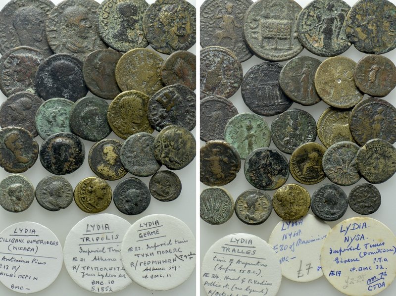 24 Roman Provincial Coins. 

Obv: .
Rev: .

. 

Condition: See picture.
...