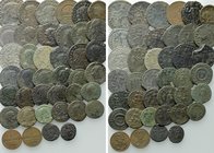 Circa 40 (mostly) Roman Coins.