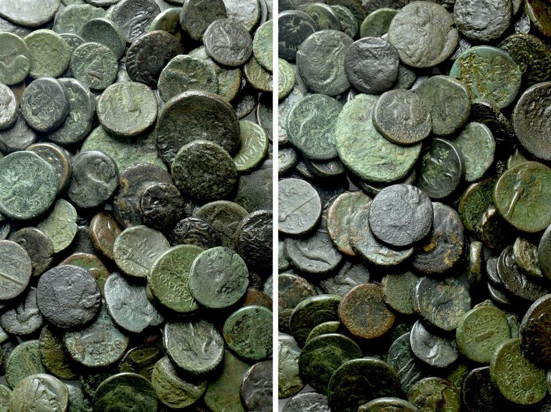 Circa 200 Greek Coins. 

Obv: .
Rev: .

. 

Condition: See picture.

We...