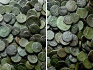Circa 200 Greek Coins.