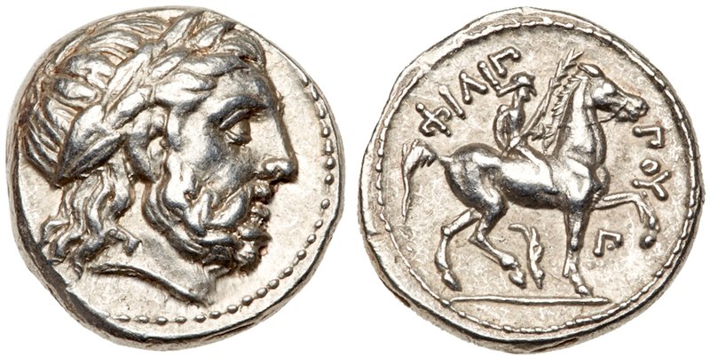 Macedonian Kingdom. Philip II. Silver Tetradrachm (14.38 g), 359-336 BC. Amphipo...