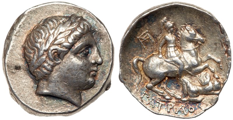 Paeonian Kingdom. Patraos. Silver Tetradrachm (12.47 g), 335-315 BC. Damastion (...