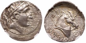 Seleukid Kingdom. Antiochos I Soter. Silver Drachm (4.05 g), 281-261 BC. A&iuml; Khanoum, ca. 280-271 BC. Diademed head of Antiochos I right. Reverse:...