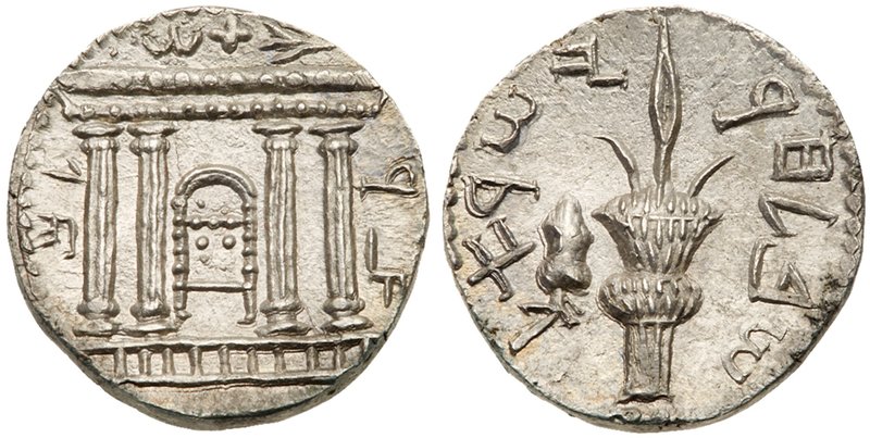 Judaea, Bar Kokhba Revolt. Silver Sela (12.05 g), 132-135 CE. Year 2 (133/4 CE)....