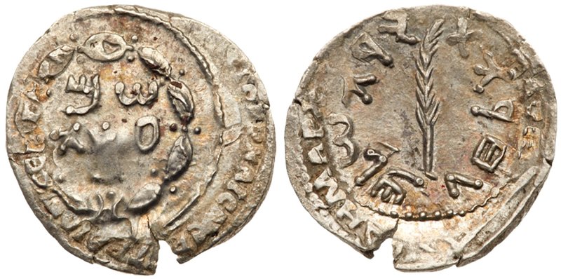 Judaea, Bar Kokhba Revolt. Silver Zuz (3.08 g), 132-135 CE. Undated, attributed ...
