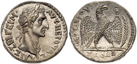 Nerva. Silver Tetradrachm (15.41 g), AD 96-98. Antioch in Syria, New Holy Year 2 (AD 97/8). Laureate bust of Nerva right, aegis at point of bust. Reve...