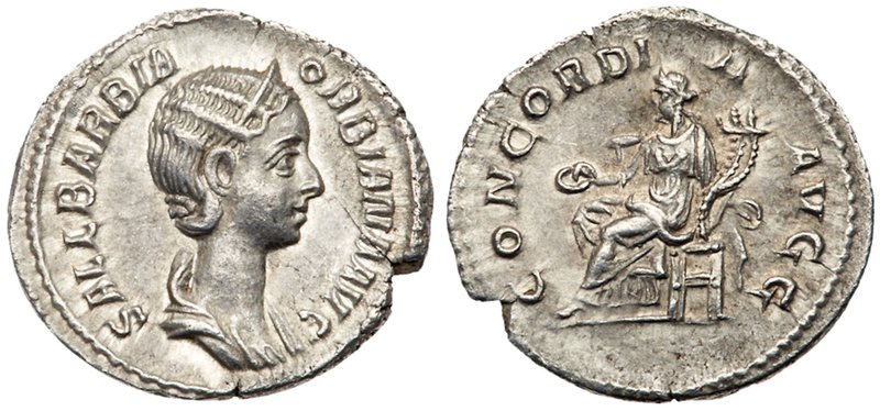 Orbiana. Silver Denarius (2.63 g), Augusta, AD 225-227. Rome, under Severus Alex...