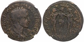 Maximinus I 'Thrax'. &AElig; 35 (21.06 g), AD 235-238. Tarsus in Cilicia. Laureate, draped and cuirassed bust of Maximinus I right. Reverse: The Three...