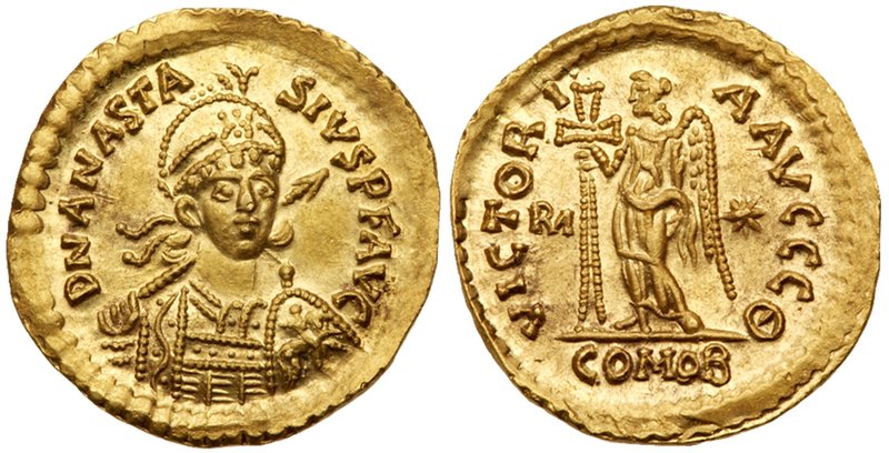 Ostrogothic Kingdom, Theodoric (A.D. 493-526), Gold Solidus (4.42 g.). Issued in...