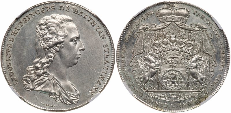 Batthyani. Karl Joseph (1764-1772). Silver Taler/Tall&eacute;r, 1788 (28.06g). D...