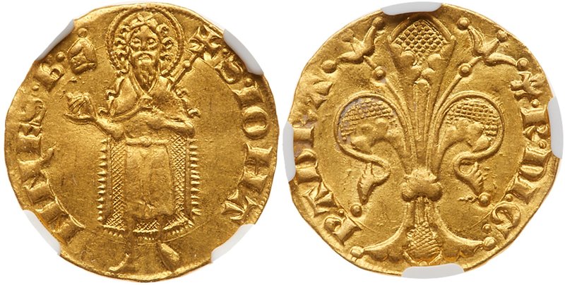 Orange. Prince Raymond III (1335-1340) or Raymond IV (1340-1393). Gold Florin, u...