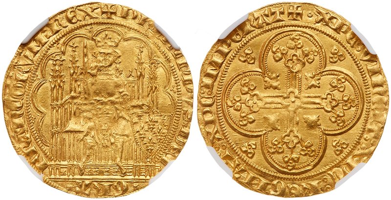Philippe VI de Valois (1328-1350). Gold Ecu d'or, undated. King with sword and s...