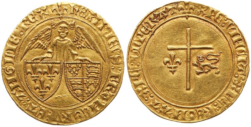 Henry VI, King of England and France (1422-1453). Gold Angelot d'or, undated (2....