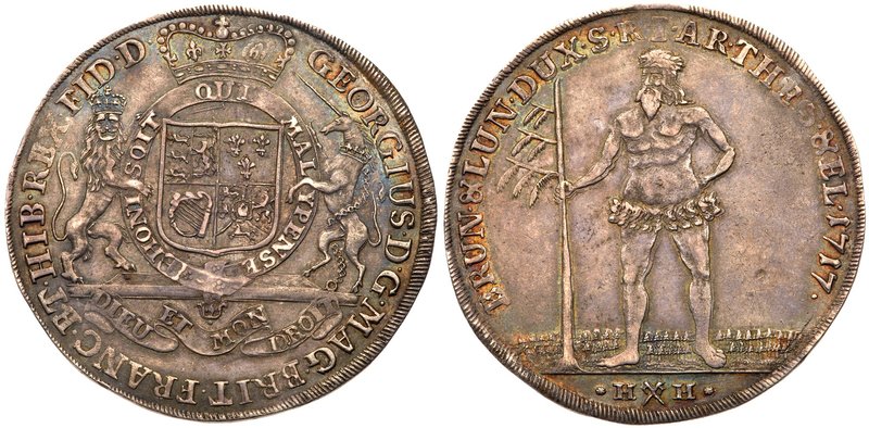 Brunswick-L&uuml;neburg. George I, King of England (1714-1727) Silver Taler, 171...