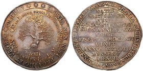 Brunswick-Wolfenb&uuml;ttel. August The Younger (1604-1666). Silver "Death" Taler, 1666. Zellerfeld mint. Date in chronogram. Skull at base of dying t...