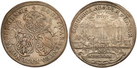 Nuremberg. City. Silver Taler, 1680. Three framed shields. Rev. "Jehovah" above city view, Roman date below (Dav 5661; KM 202; Kellner 259). In PCGS h...