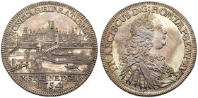 Regensburg. City. Silver Taler, 1754-ICB. City view with date below. Rev. Laureate bust of Francis I right (Dav 2618B; KM 371). In PCGS holder graded ...
