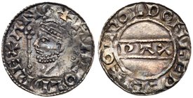 Harold II (6th Jan-14th Oct 1066), Silver Penny, Pax type, Lewes Mint, Moneyer Oswold. Crowned bust left with sceptre, legend and outer beaded border ...