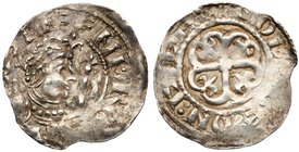 Stephen (1135-54), Silver Penny, Watford type (c.1136-45), Chichester Mint, Moneyer Godwine. Crowned bust with sceptre right, legend commences left wi...