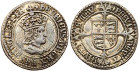 Henry VII (1485-1509), Silver Testoon of Twelve Pence, profile issue, type 1. Crowned bust facing right, all within linear and beaded circle only brok...