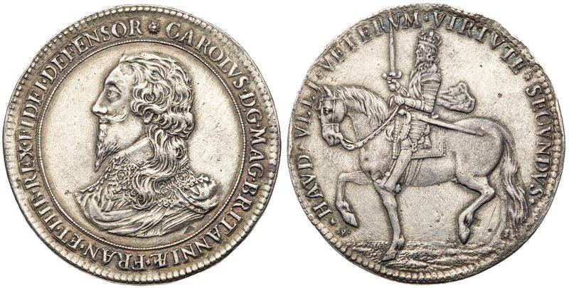 Charles I (1625-49), Silver Pattern Crown of Five Shillings, engraved by Nichola...