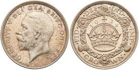 George V (1910-36), Silver Wreath Type Crown of Five Shillings, 1934. Struck in 0.500 silver, obverse design by Bertram Mackennal, bare head left, BM ...