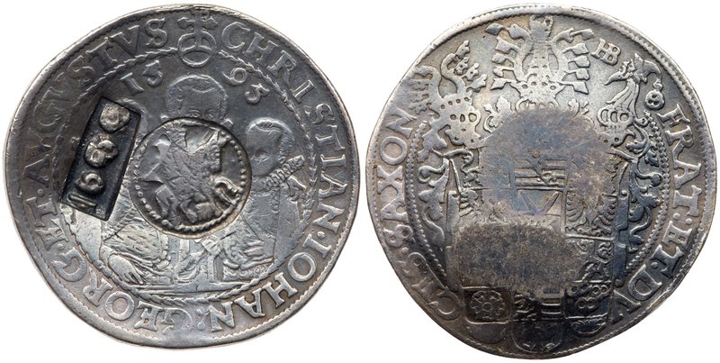 Jefimok Rouble 1655.
“Horseman” and “1655” counterstamped on the obverse of a 1...