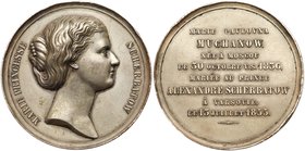 Medal. Silver-plated Bronze. Unsigned. In Honor of Princess Maria Scherbatova, 1855.
 Diakov 615.1. Head right / French legends with birthdate and ma...