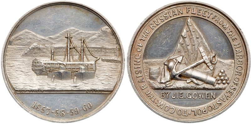 Medal. Silver. 32.3 mm. 20 gm. By W.J. Taylor, London. Diakov--, BHM--. Raising ...