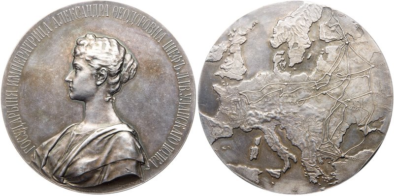 Medal. Silver. 73 mm. By A. Griliches, Jr. Centennial of the Life Guard Uhlan of...
