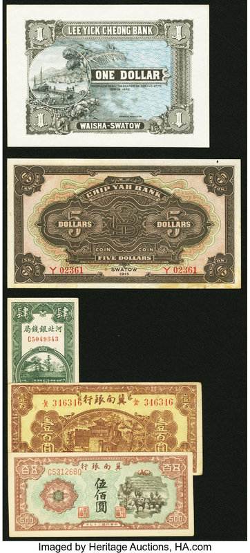 A Small Selection of Provincial Bank Issues from China. Fine or Better. 

HID098...