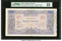 France Banque de France 1000 Francs 21.5.1917 Pick 67g PMG Very Fine 25. Pinholes.

HID09801242017