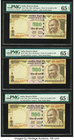 India Reserve Bank of India 500 Rupees 2016 Pick 106x Three Consecutive Examples PMG Gem Uncirculated 65 EPQ. India Reserve Bank of India 1000 Rupees ...