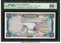 Iraq Central Bank of Iraq 10 Dinars ND (1971) Pick 60 PMG Gem Uncirculated 66 EPQ. 

HID09801242017