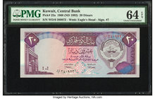 Kuwait Central Bank of Kuwait 20 Dinars ND (1992) Pick 22a PMG Choice Uncirculated 64 EPQ. 

HID09801242017