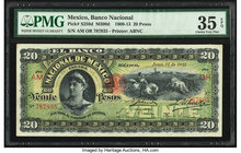 Mexico Banco Nacional de Mexico 20 Pesos 21.6.1913 Pick S259d M300d PMG Choice Very Fine 35 EPQ. 

HID09801242017