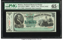 Mexico Nacional Monte de Piedad 1 Peso 1880-81 Pick S264r2 s M690r2 Remainder PMG Gem Uncirculated 65 EPQ. 

HID09801242017