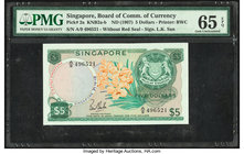 Singapore Board of Commissioners of Currency 5 Dollars ND (1967) Pick 2a TAN#O-2a PMG Gem Uncirculated 65 EPQ. 

HID09801242017